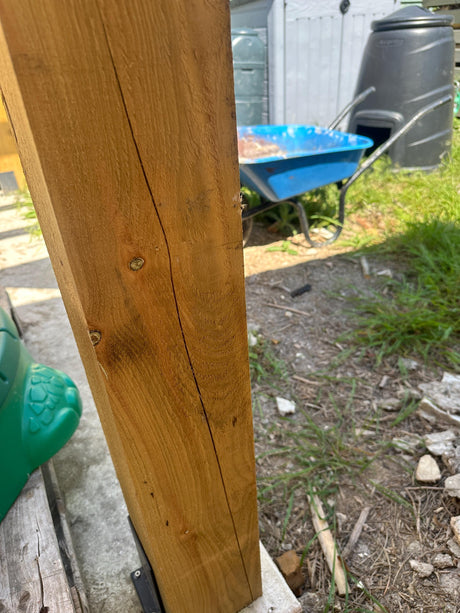 Shakes in Timber Posts