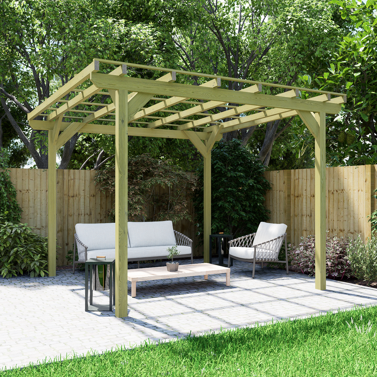 Wayland Wooden Pergola Frame Kits