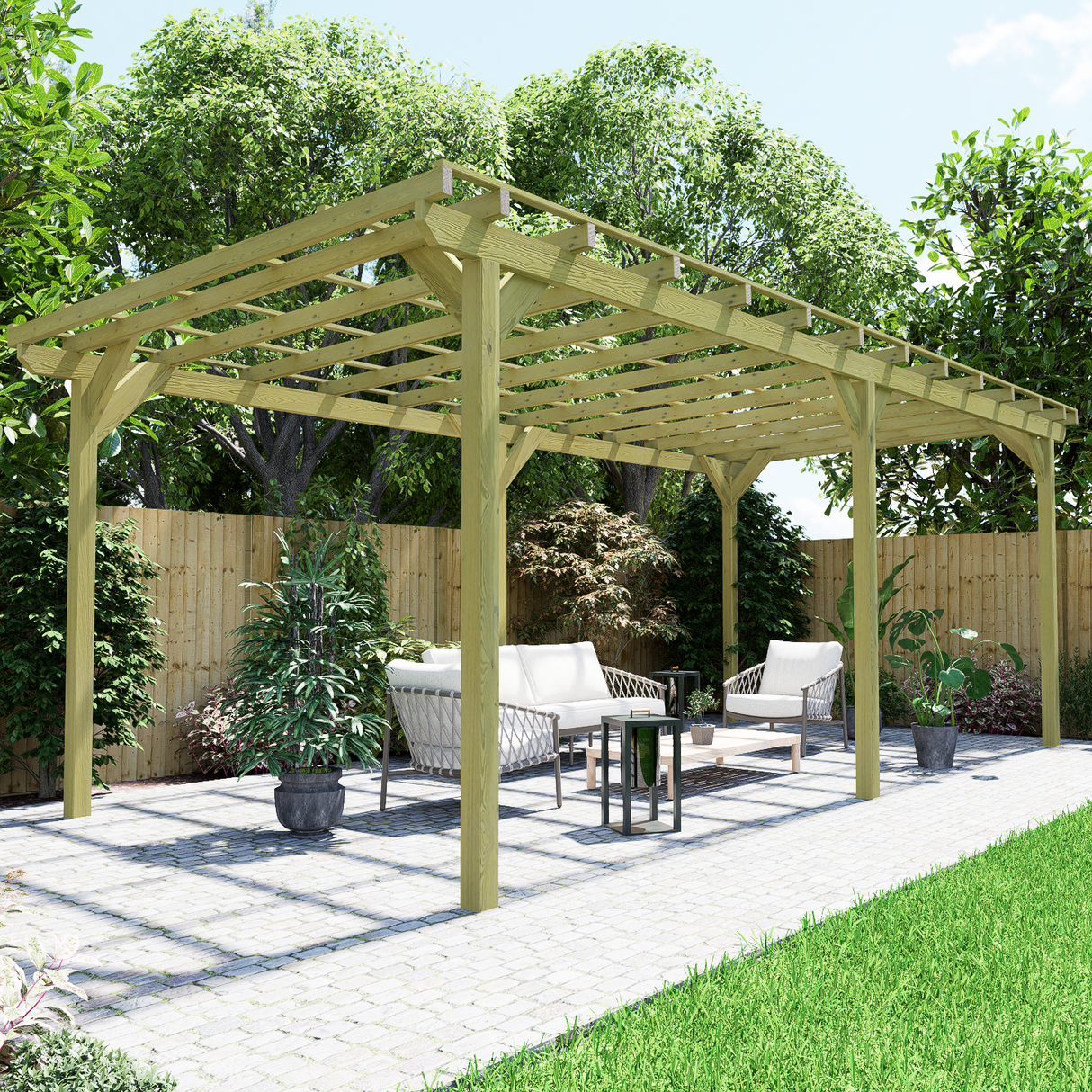 Wayland Plus Wooden Pergola Frame Kits