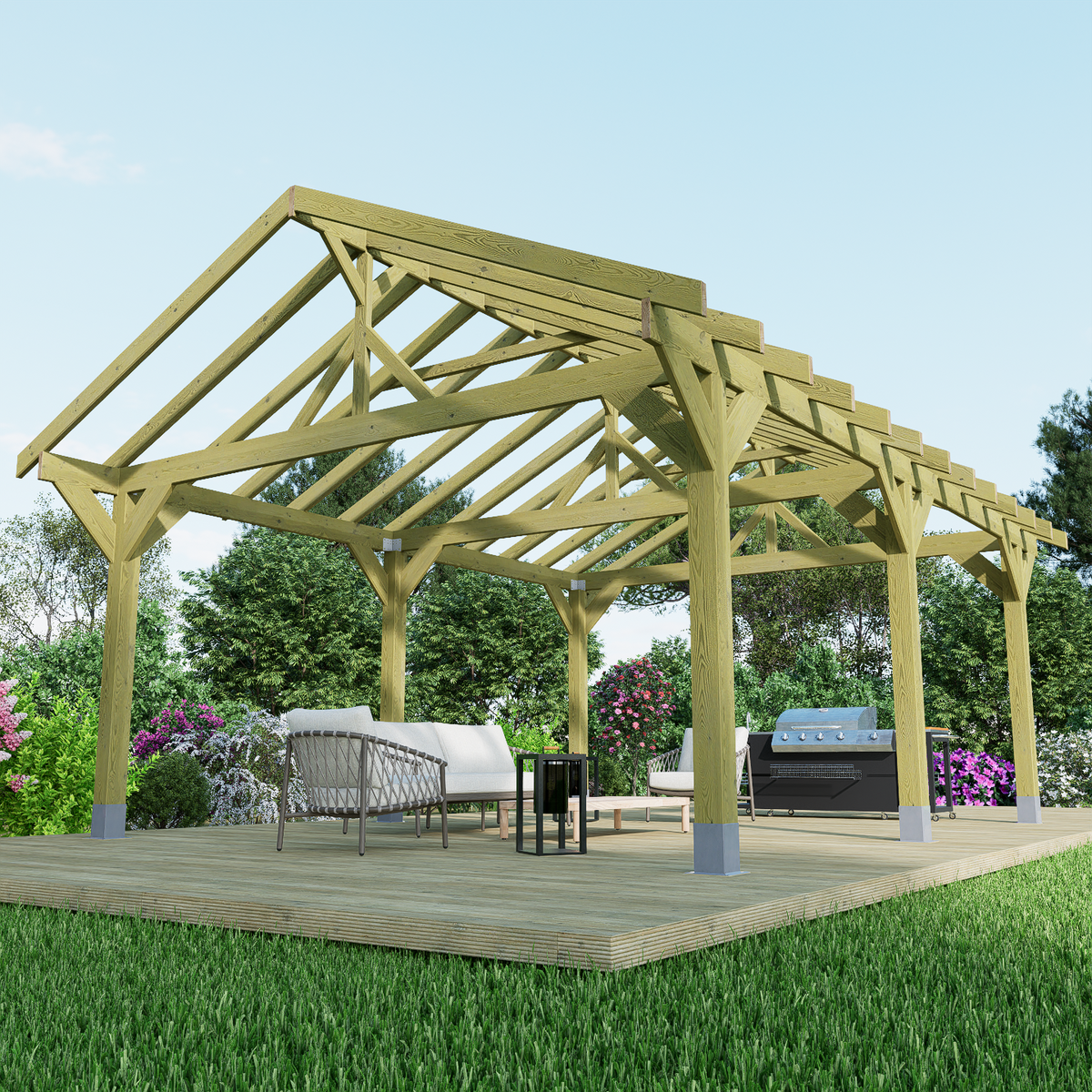 Apex Plus Premium Wooden Gazebo DIY Kits