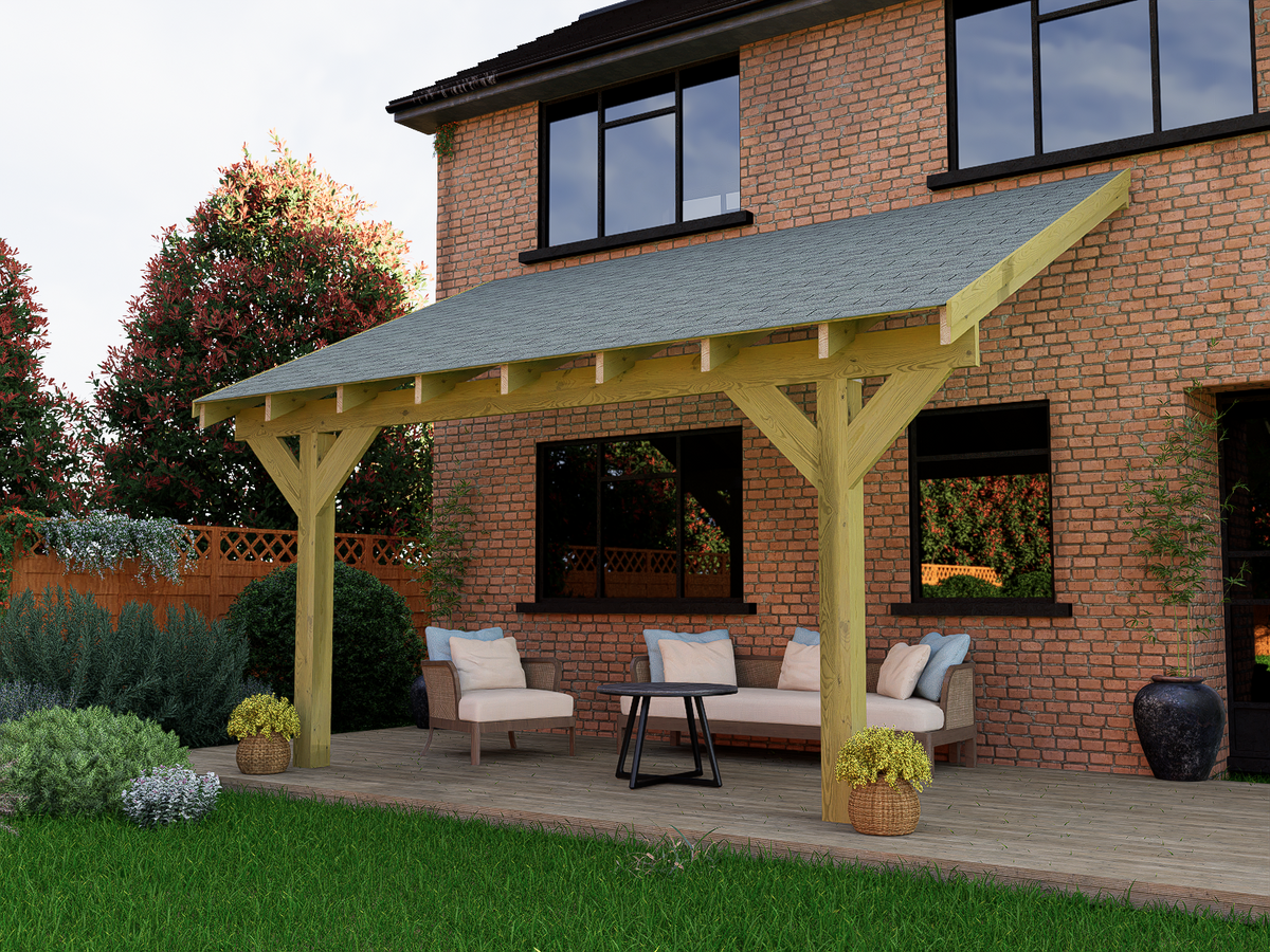 Premium Lean to Wooden Gazebo DIY Kits – Timbakit
