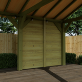 2.4m wooden gazebo side panel kit 01