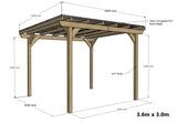 Wayland Clear Pergola Kit - Freestanding Pergola with Clear Roof