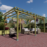 wayland wooden pergola frame