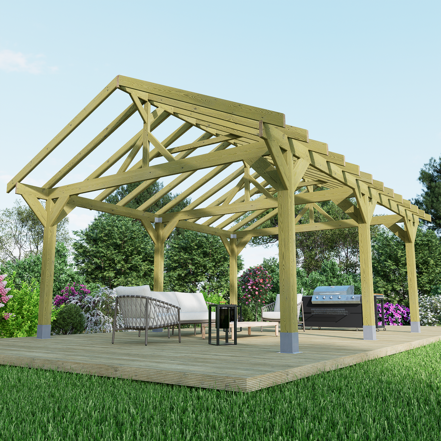 Apex Plus Premium Wooden Gazebo DIY Kits