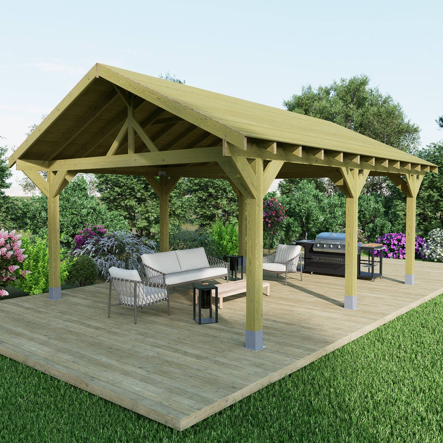 Apex Plus Premium Wooden Gazebo DIY Kits