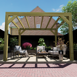 Chunky Wooden Box Pergola Kit