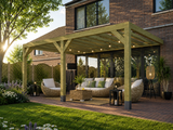 Chunky Lean-to Box Pergola Kit