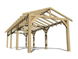 9m x 3m Wooden Gazebo Kit