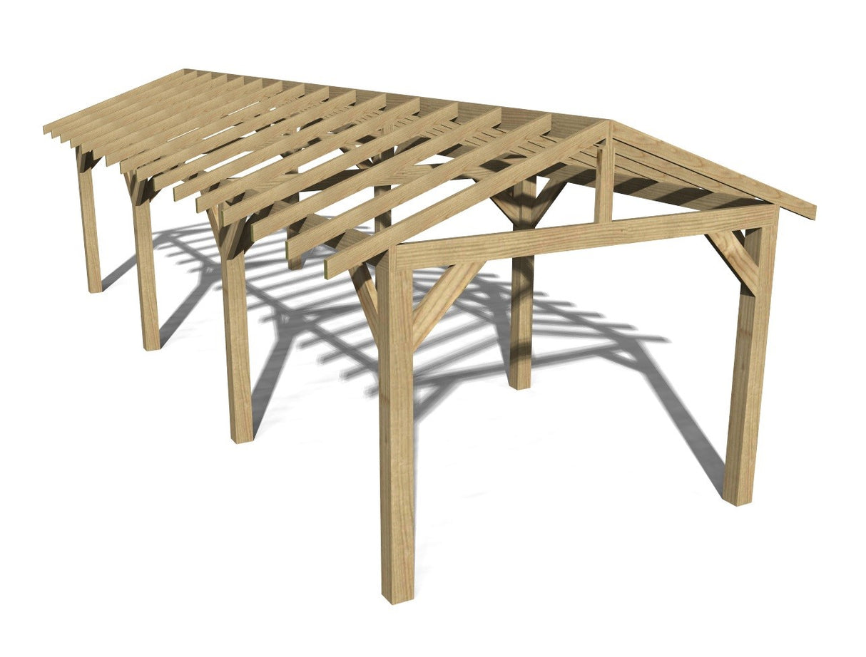 9m x 3m Wooden Gazebo Kit