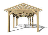 9m x 3m Wooden Gazebo Kit